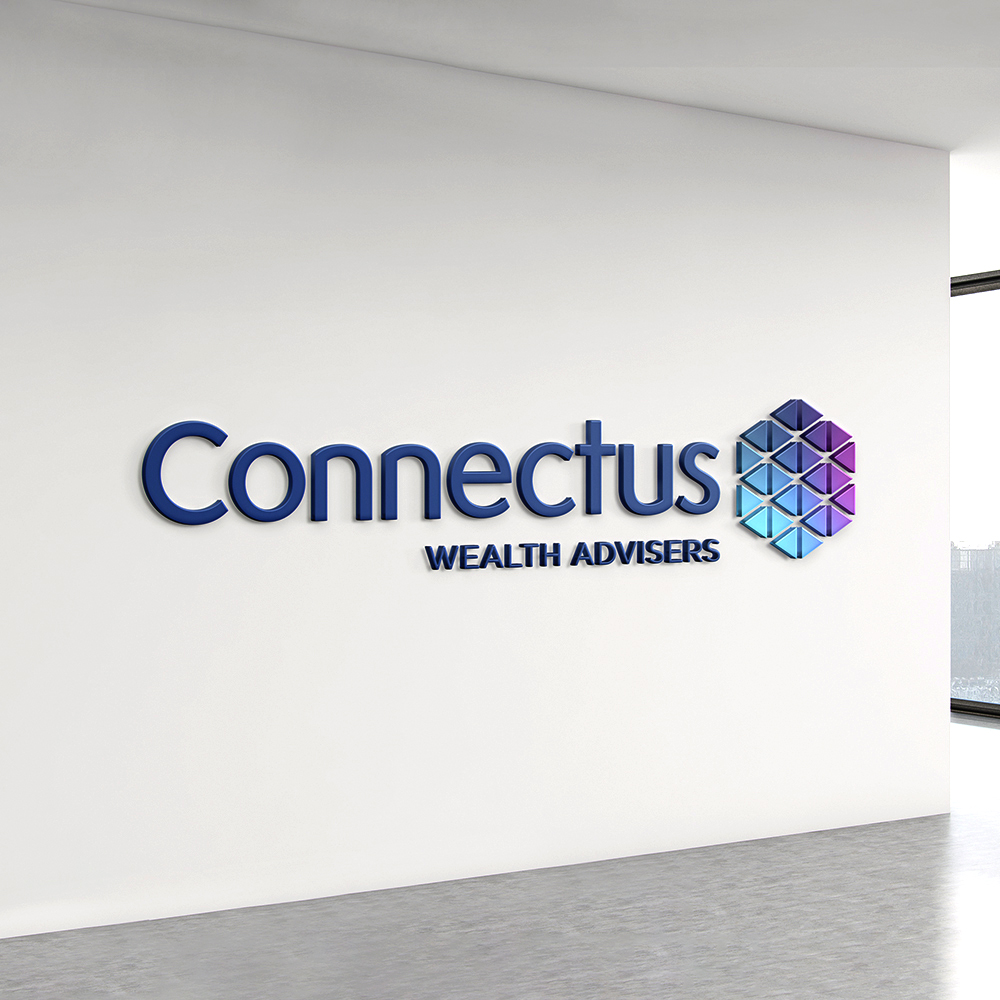 Connectus Logo Wall Mockup