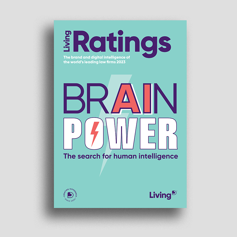 Living Ratings of the world's leading law firms: Brain Power