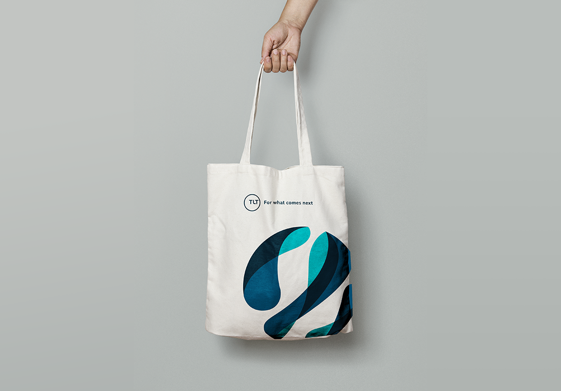 TLT brand on tote bag