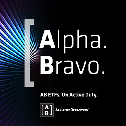 AB ETF's on active campaign ad visual