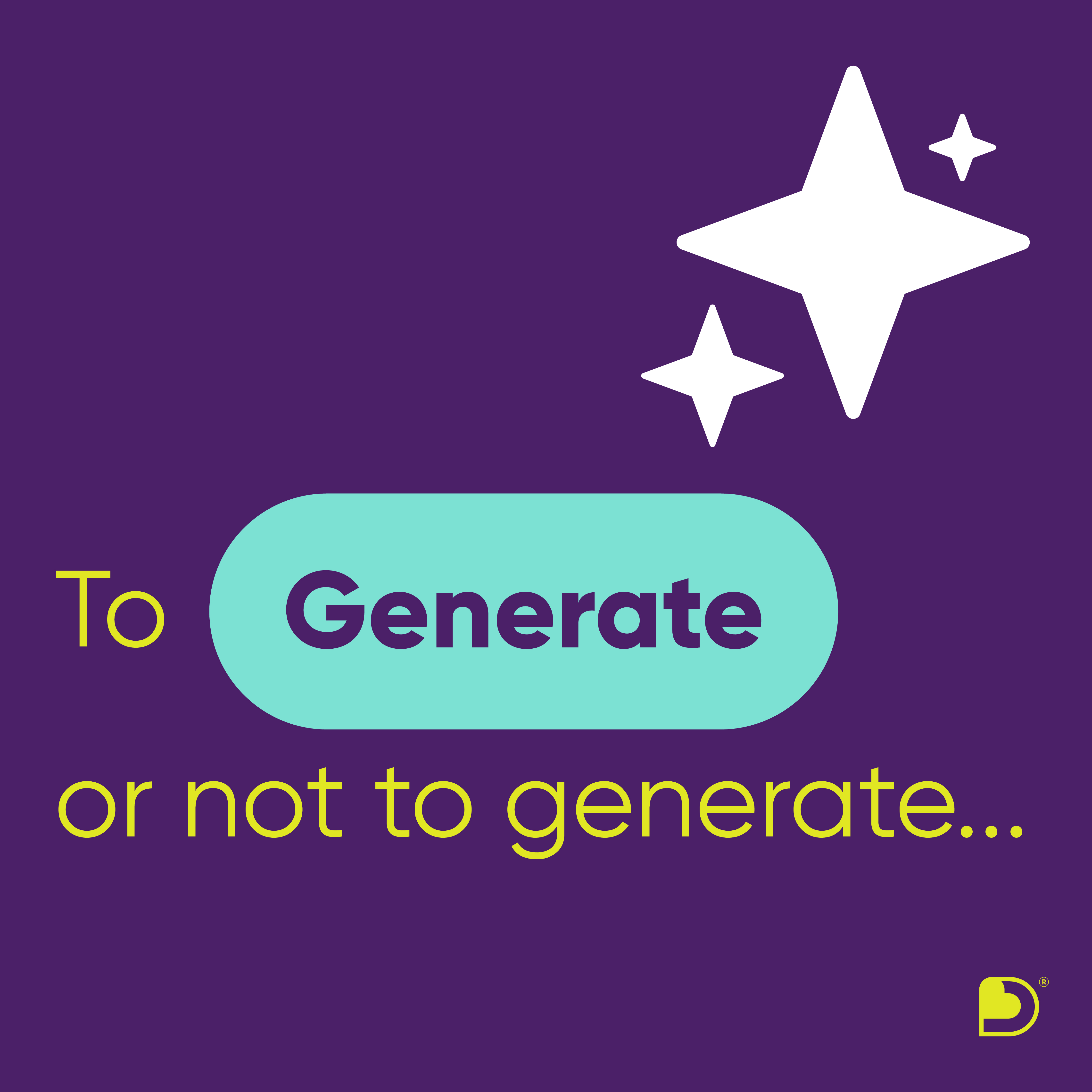 To generate or not generate IA image