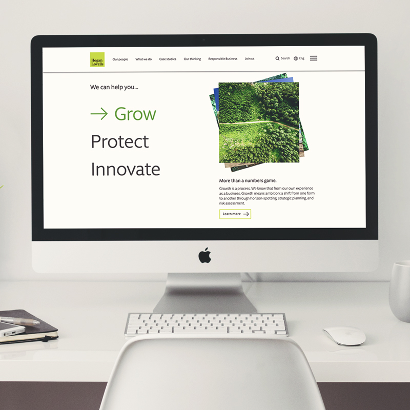 Hogan Lovells website redesign