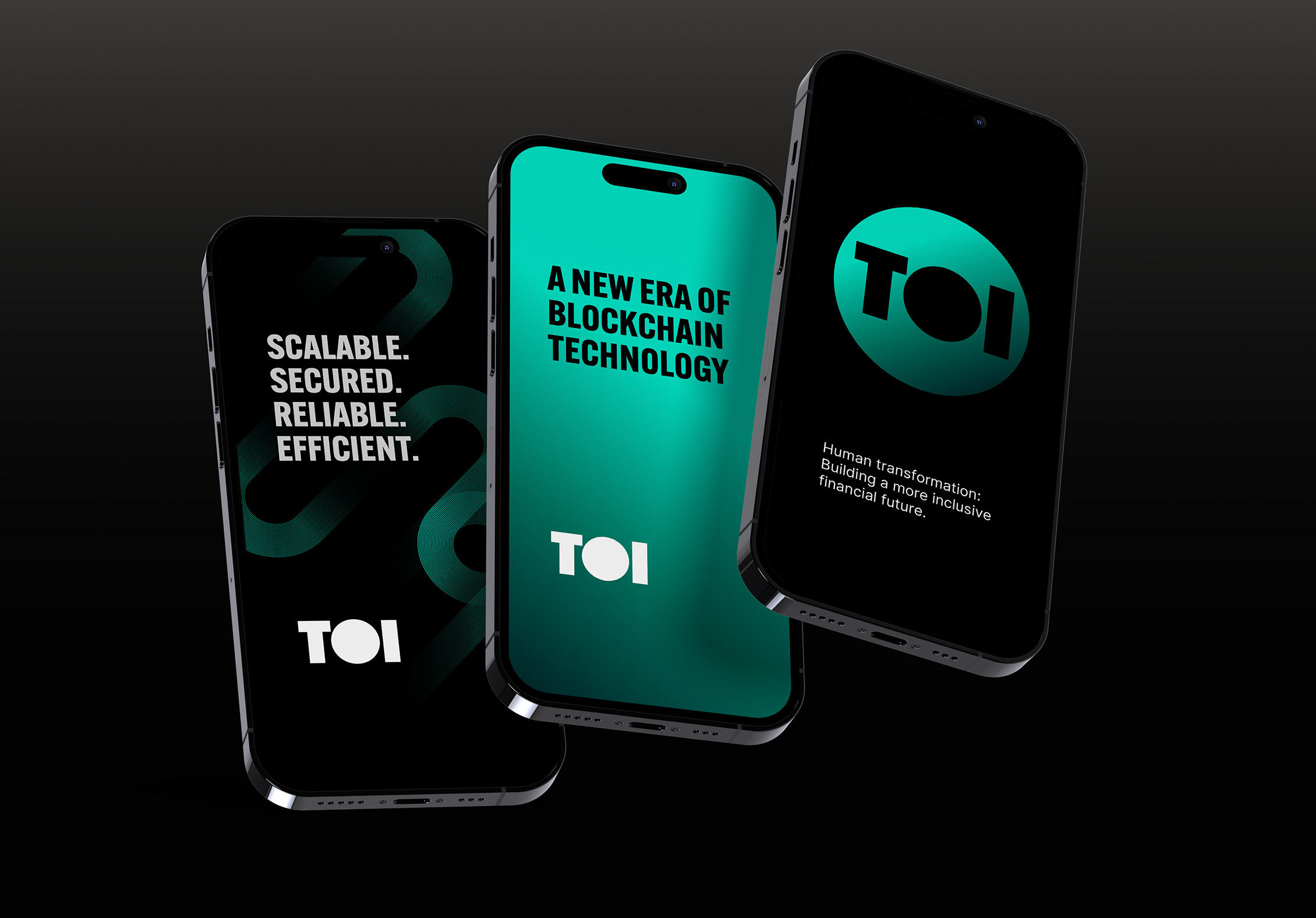 TOI brand and messaging on the mobile screens