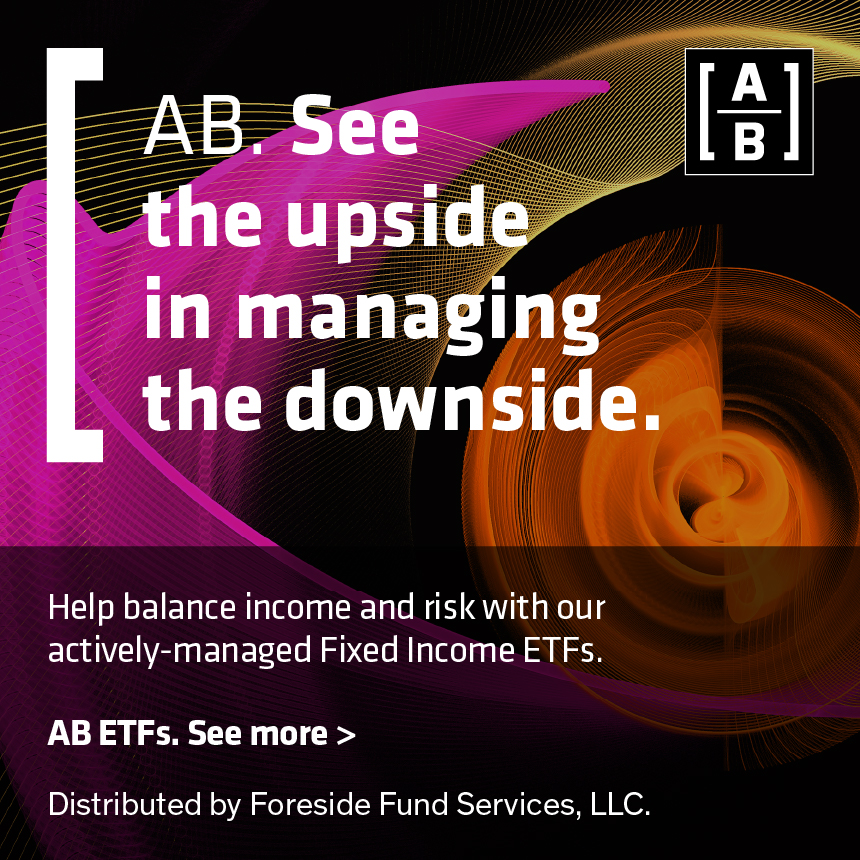 Alliance Bernstein advertisement for actively-managed Fixed Income ETF