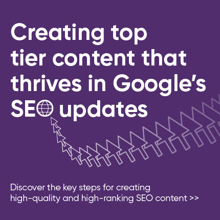 Arrows pointing at SEO