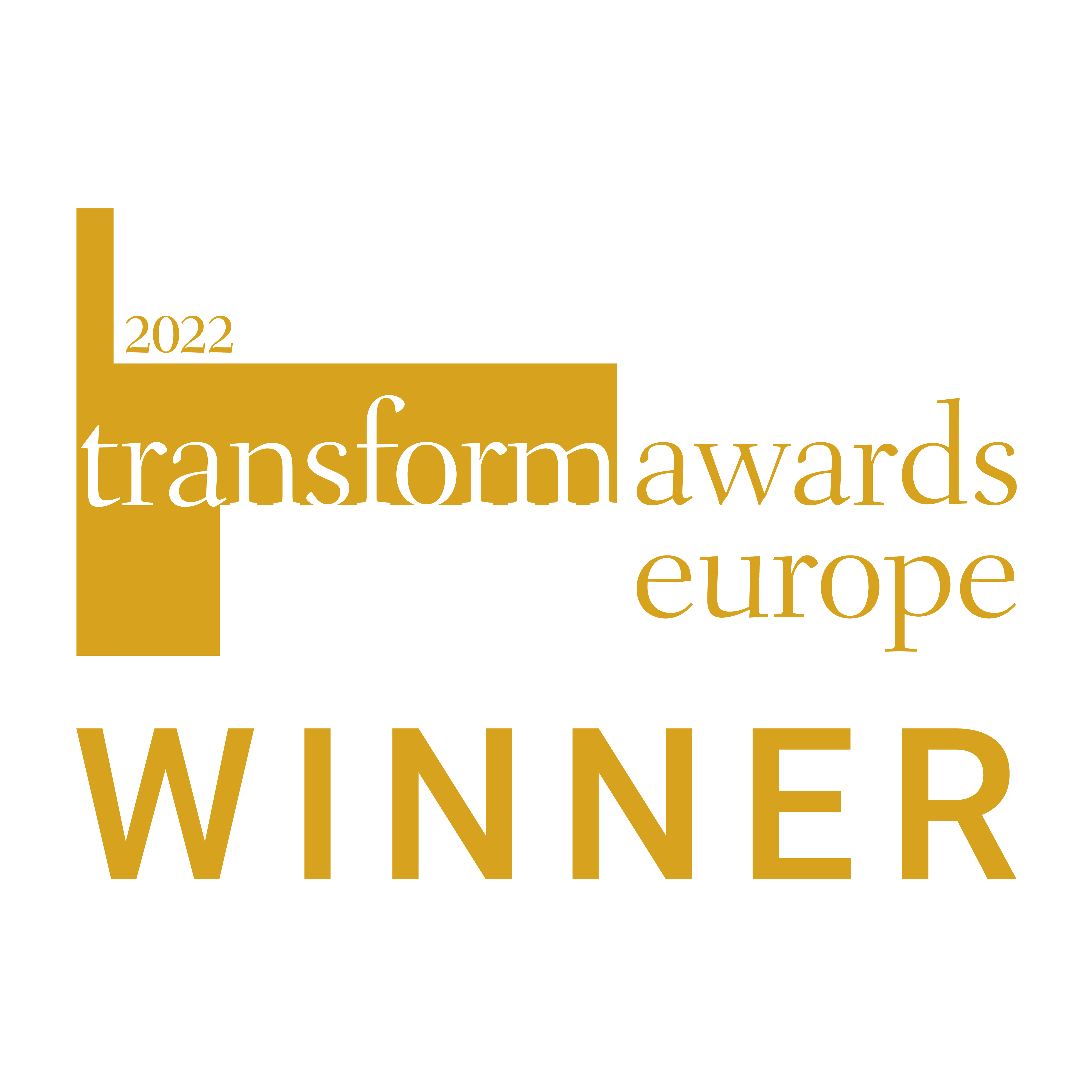 Transform Awards Europe 2022 Wins