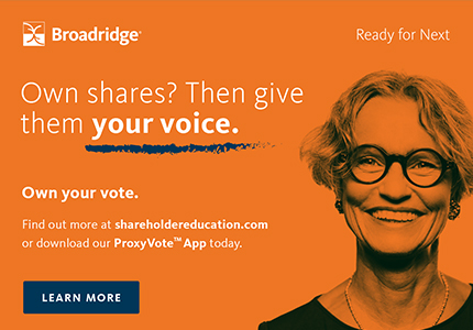 Empowering Broadridge shareholders to own their vote